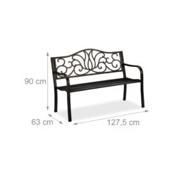 Relaxdays Gartenbank Antik 11 Relaxdays Gartenbank Antik -OUTSUNNY Shop 8600323900 100309881254 prod 004