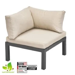 Gartenfreude Lounges Aluminium Ecksitz Ambience -OUTSUNNY Shop 8600335500 2850 1001 02 prod 002