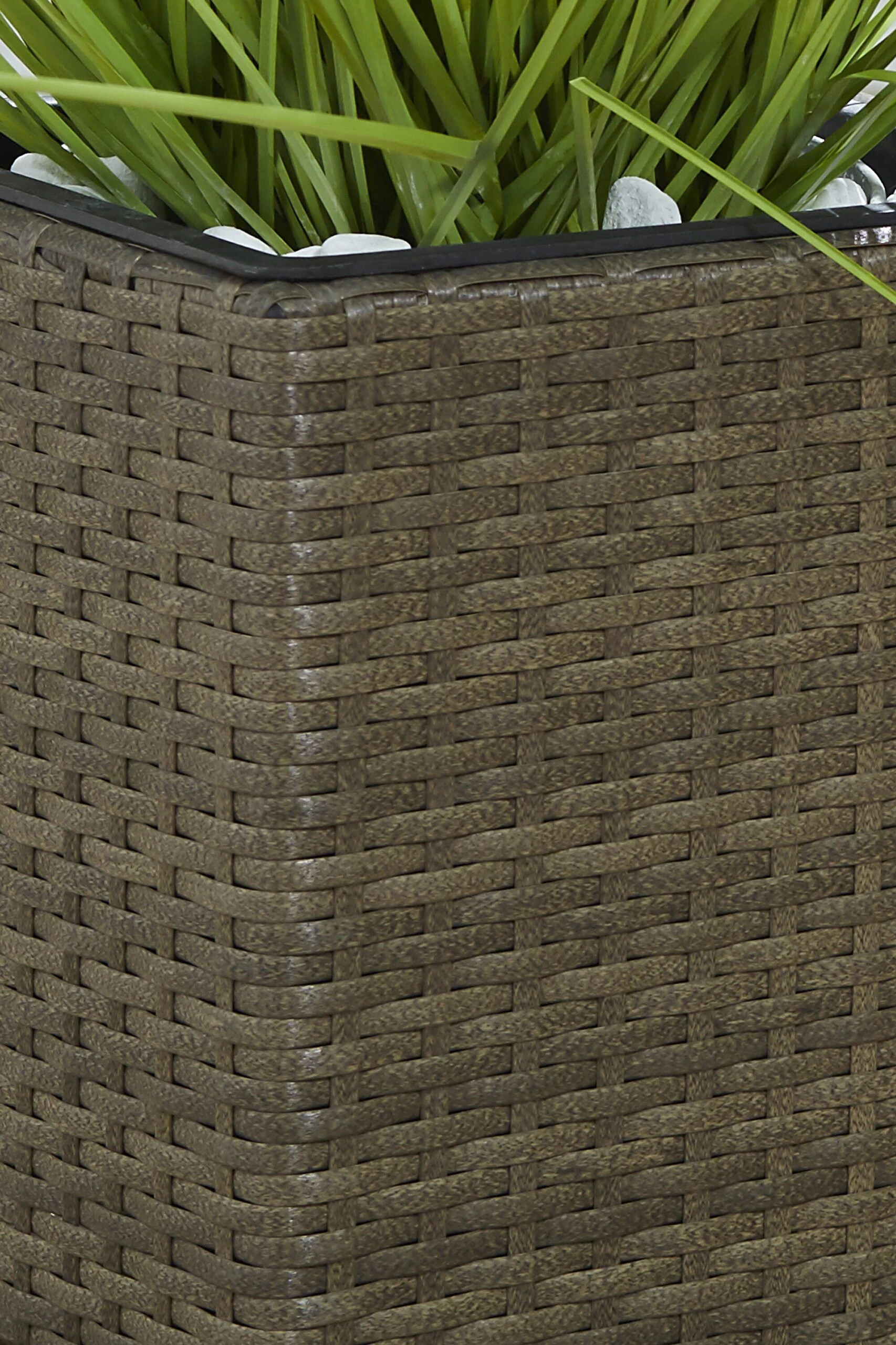 Gartenfreude Pflanzkübel Polyrattan Blumentopf 5 Gartenfreude Pflanzkübel Polyrattan Blumentopf – Bild 3