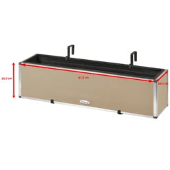 AMARE Pflanzkübel Lederoptik Pflanzgefäß -OUTSUNNY Shop 8600335500 4250 1011 112 prod 005