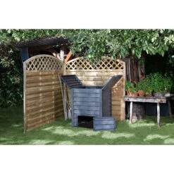 GARANTIA Thermo Wood Komposter 400 L Inkl. Bodengitter Gartenkomposter Schnellkomposter -OUTSUNNY Shop 8600335800 48189 prod 005