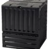 GARANTIA Eco King Komposter 400 L Schwarz Schnellkomposter Gartenkomposter -OUTSUNNY Shop 8600335800 48193 prod 001