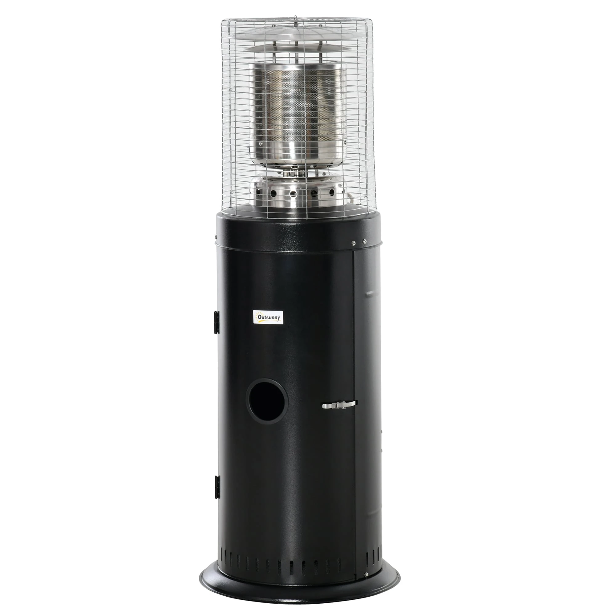 Outsunny Heizstrahler Gas Terrassenheizer Im Eleganten Design, Geeignet Für Den Einsatz Im Freien Schwarz 55,6 X 55,6 X 143 Cm ( BxTxH) | Terrassenheizer Terrassenstrahler Balkonheizer 6 Outsunny Heizstrahler Gas Terrassenheizer Im Eleganten Design, Geeignet Für Den Einsatz Im Freien Schwarz 55,6 X 55,6 X 143 Cm ( BxTxH) | Terrassenheizer Terrassenstrahler Balkonheizer – Bild 4