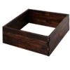 Outsunny Quadratisches Hochbeet Dunkelbraun 60 X 60 X 23 Cm (LxBxH) | Kräuterbeet Pflanzkasten Gemüsebeet Blumenbeet