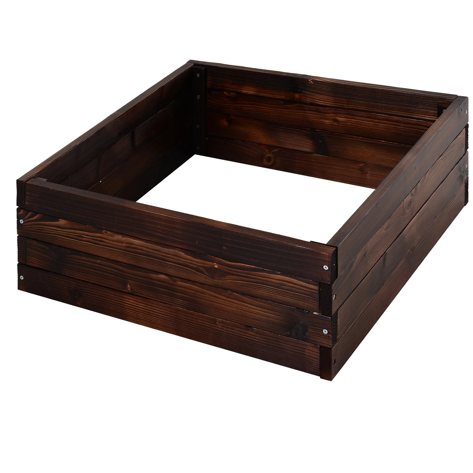 Outsunny Quadratisches Hochbeet Dunkelbraun 60 X 60 X 23 Cm (LxBxH) | Kräuterbeet Pflanzkasten Gemüsebeet Blumenbeet 3 Outsunny Quadratisches Hochbeet Dunkelbraun 60 X 60 X 23 Cm (LxBxH) | Kräuterbeet Pflanzkasten Gemüsebeet Blumenbeet