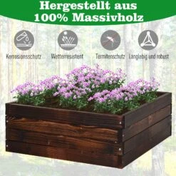 Outsunny Quadratisches Hochbeet Dunkelbraun 60 X 60 X 23 Cm (LxBxH) | Kräuterbeet Pflanzkasten Gemüsebeet Blumenbeet 13 Outsunny Quadratisches Hochbeet Dunkelbraun 60 X 60 X 23 Cm (LxBxH) | Kräuterbeet Pflanzkasten Gemüsebeet Blumenbeet -OUTSUNNY Shop 8600336600 845 295 prod 006