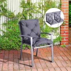Outsunny Stuhlauflage Als 2er-Set Grau 98 X 50 X 8 Cm (LxBxH) | Sitzkissen Auflage Für Sitzbank Gartenbankauflage 10 Outsunny Stuhlauflage Als 2er-Set Grau 98 X 50 X 8 Cm (LxBxH) | Sitzkissen Auflage Für Sitzbank Gartenbankauflage -OUTSUNNY Shop 8600336600 84B 138 prod 003