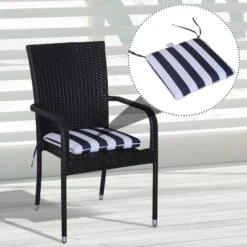 Outsunny Sitzkissen Als 6er-Set Blau, Weiß 42 X 42 X 5 Cm (LxBxH) | Stuhlkissen Bodenkissen Polsterkissen Sitzauflage 11 Outsunny Sitzkissen Als 6er-Set Blau, Weiß 42 X 42 X 5 Cm (LxBxH) | Stuhlkissen Bodenkissen Polsterkissen Sitzauflage -OUTSUNNY Shop 8600336600 84B 306 prod 004