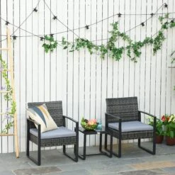 Outsunny Polyrattan Sitzgruppe Als 5-tlg. Set | Gartenset Gartenstuhl Sitzgarnitur Rattanset 10 Outsunny Polyrattan Sitzgruppe Als 5-tlg. Set | Gartenset Gartenstuhl Sitzgarnitur Rattanset -OUTSUNNY Shop 8600336600 863 012GY prod 003