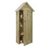 Gerätehaus Gartenschrank, Holz, Braun Ca. B80 X T44 X H180 Cm Waldo Braun -OUTSUNNY Shop 8600342900 888354 prod 001
