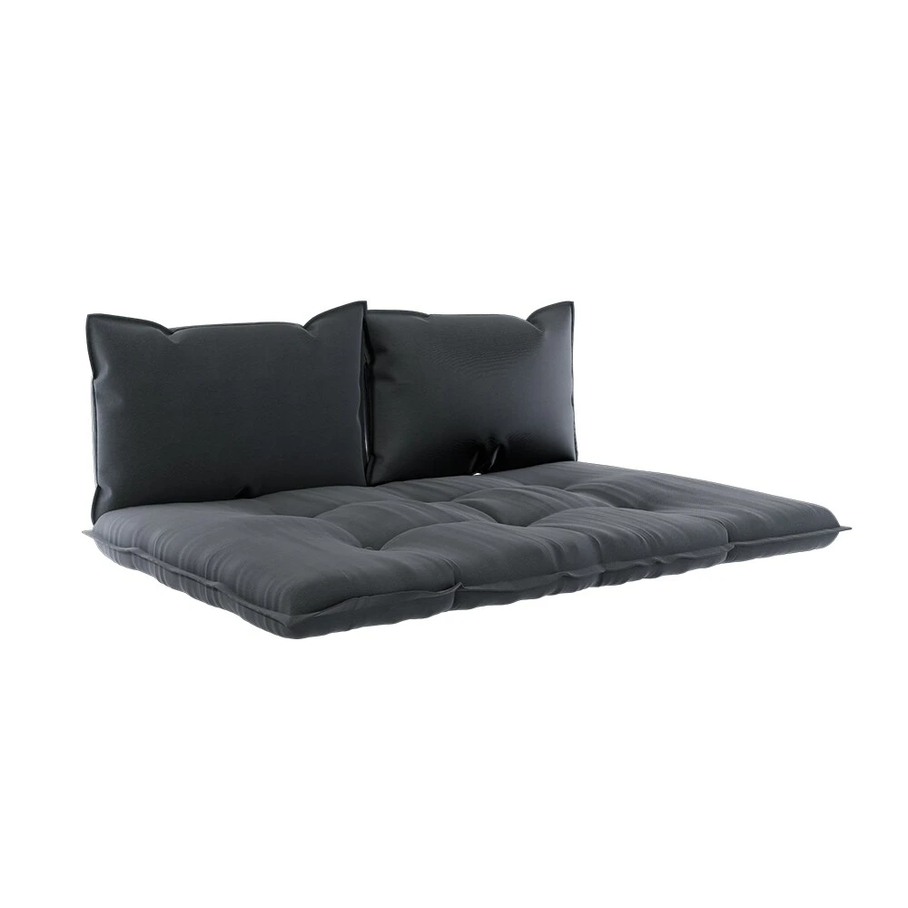 Vicco Palettenkissen Set Sitzkissen Rückenkissen Kansas Palettenmöbel Anthrazit (3er Set) 4 Vicco Palettenkissen Set Sitzkissen Rückenkissen Kansas Palettenmöbel Anthrazit (3er Set) – Bild 2