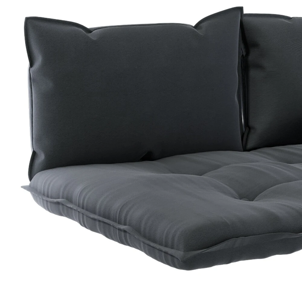 Vicco Palettenkissen Set Sitzkissen Rückenkissen Kansas Palettenmöbel Anthrazit (3er Set) 8 Vicco Palettenkissen Set Sitzkissen Rückenkissen Kansas Palettenmöbel Anthrazit (3er Set) – Bild 6