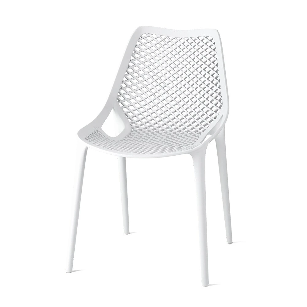 OK-Living Gartenstuhl Terrassenstuhl Balkonstuhl Einar Weiß Sitzschale Sitzstuhl 4 OK-Living Gartenstuhl Terrassenstuhl Balkonstuhl Einar Weiß Sitzschale Sitzstuhl – Bild 2