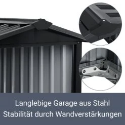 Juskys Mähroboter Garage Mit Satteldach | Rasenmäher Dach Carport Aus Metall | 86 × 98 × 63 Cm 10 Juskys Mähroboter Garage Mit Satteldach | Rasenmäher Dach Carport Aus Metall | 86 × 98 × 63 Cm -OUTSUNNY Shop 8600348200 65251997 prod 003