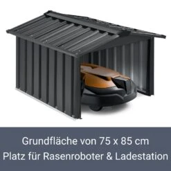 Juskys Mähroboter Garage Mit Satteldach | Rasenmäher Dach Carport Aus Metall | 86 × 98 × 63 Cm 11 Juskys Mähroboter Garage Mit Satteldach | Rasenmäher Dach Carport Aus Metall | 86 × 98 × 63 Cm -OUTSUNNY Shop 8600348200 65251997 prod 004