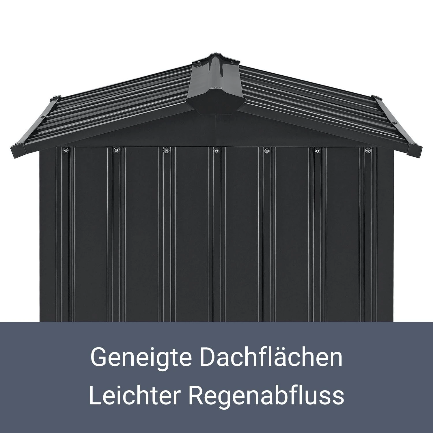 Juskys Mähroboter Garage Mit Satteldach | Rasenmäher Dach Carport Aus Metall | 86 × 98 × 63 Cm 7 Juskys Mähroboter Garage Mit Satteldach | Rasenmäher Dach Carport Aus Metall | 86 × 98 × 63 Cm – Bild 5