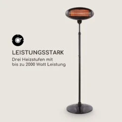 Shiny Hot Roddy Wickeltischheizstrahler Infrarot Lampe Quarz 1300W -OUTSUNNY Shop 8600359300 11379 prod 003
