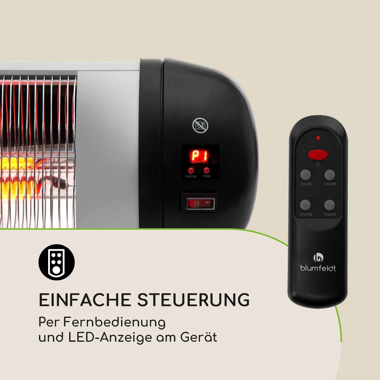 Rising Sun Zenith Heizstrahler 2500W IP34 Fernbedienung 8 Rising Sun Zenith Heizstrahler 2500W IP34 Fernbedienung – Bild 6