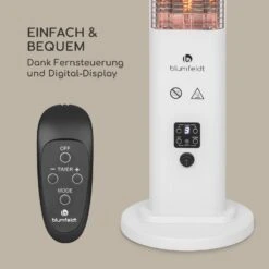 Heat Guru Plus In & Out Heizstrahler 1200W 3 Heizstufen Fernbedienung -OUTSUNNY Shop 8600359300 12615 prod 006