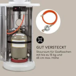 Goldflame Style Terrassenheizstrahler 11,2 KW 360°-Blick Mobil -OUTSUNNY Shop 8600359300 12893 prod 004
