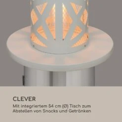 Goldflame Style Terrassenheizstrahler 11,2 KW 360°-Blick Mobil -OUTSUNNY Shop 8600359300 12893 prod 006