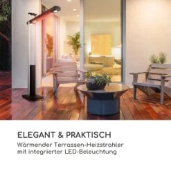 Aspire Terrassenheizer Infrarot Carbon 1800 W IP34 Schwenkarm -OUTSUNNY Shop 8600359300 3849 prod 003