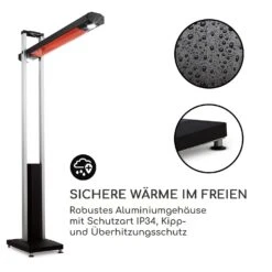 Aspire Terrassenheizer Infrarot Carbon 1800 W IP34 Schwenkarm -OUTSUNNY Shop 8600359300 3849 prod 006