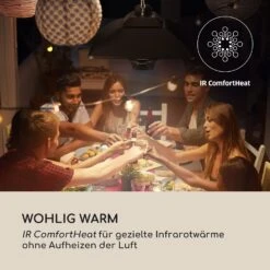 Heat Square Infrarot-Heizstrahler 1000/2000W Carbon IP24 LED -OUTSUNNY Shop 8600359300 4709 prod 003