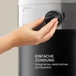 Goldflame Deluxe Terrassenheizstrahler 36.000BTU/11kW Temperglas Mobil Edelstahl Schwarz -OUTSUNNY Shop 8600359300 9620 prod 004