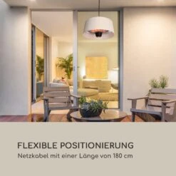 Venice Heat Terrassenheizstrahler 800/1000/1800W Fernbedienung Schwarz -OUTSUNNY Shop 8600359300 9634 prod 003