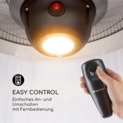 Venice Heat Terrassenheizstrahler 800/1000/1800W Fernbedienung Schwarz -OUTSUNNY Shop 8600359300 9634 prod 006