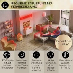 Cosmic Beam Plus XXL Infrarot-Heizstrahler 3000W IP44 Fernbedienung -OUTSUNNY Shop 8600359300 9650 prod 003