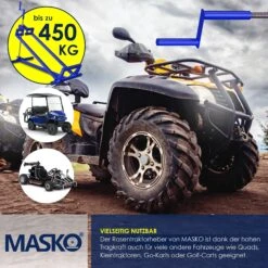 MASKO® Rasentraktor Heber 400kg Aufsitzmäher Hebevorrichtung Rasentraktorheber Reinig.Hilfe Hebebühne -OUTSUNNY Shop 8600364700 18923 prod 005