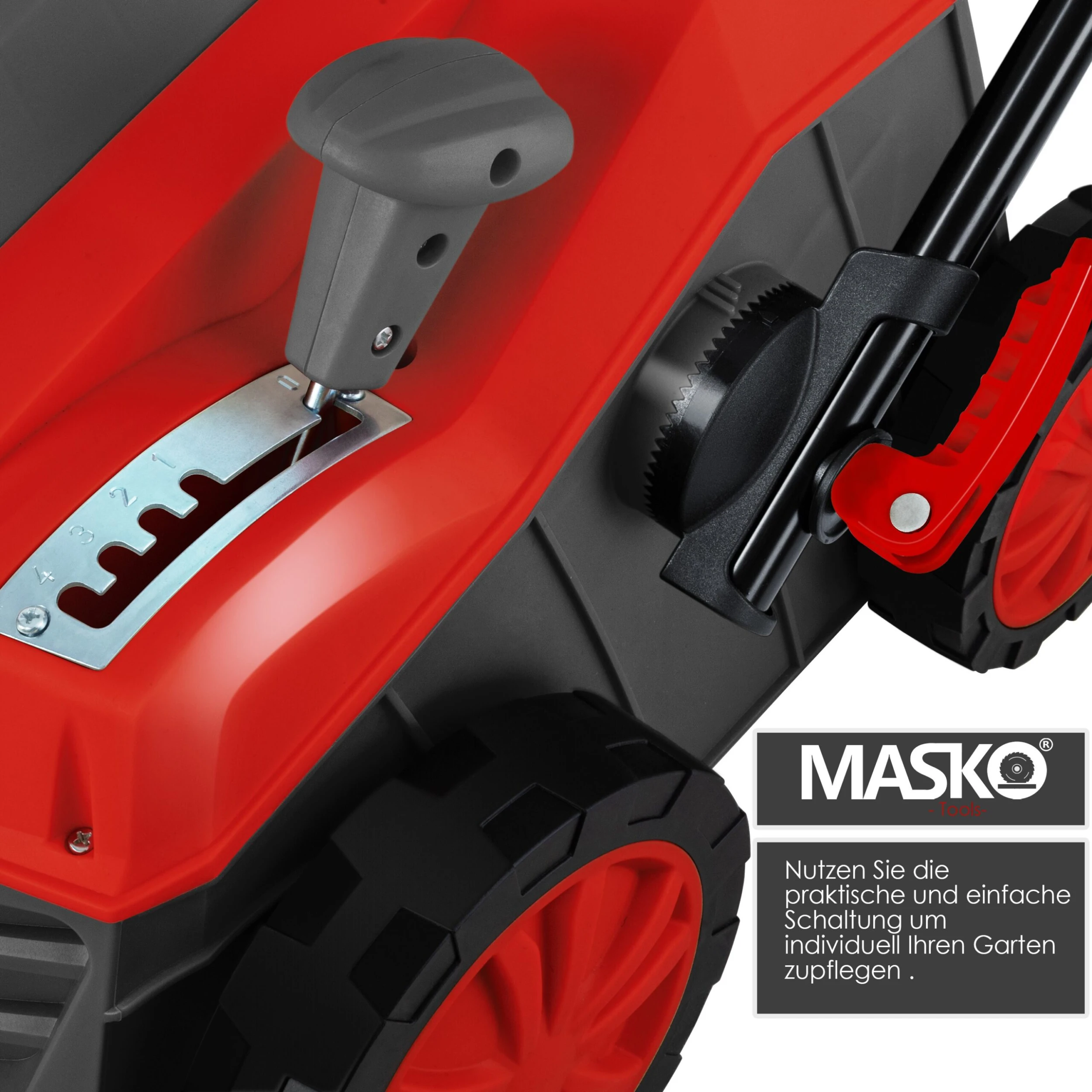 MASKO® - Elektro 2in1 Vertikutierer Rasenlüfter 1800 Watt 40cm Arbeitsbreite 55L Fangkorb Inkl. Lüfterwalze Lüfter Moosentferner, 5-stufige Arbeitstiefe Einstellbar , Höhenverstellbarer Holm 5 MASKO® - Elektro 2in1 Vertikutierer Rasenlüfter 1800 Watt 40cm Arbeitsbreite 55L Fangkorb Inkl. Lüfterwalze Lüfter Moosentferner, 5-stufige Arbeitstiefe Einstellbar , Höhenverstellbarer Holm – Bild 3