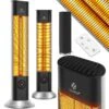 KESSER® Standheizstrahler Infrarot Stand Heizstrahler Inkl. Schutzhülle Wärmestrahler Terrasse Infrarotstrahler Turmheizstrahler 2000 Watt Terrassenstrahler Standheizung Mit Fernbedienung -OUTSUNNY Shop 8600364700 22453 prod 001