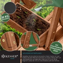 KESSER® Hochbeet Mit Etagen Premium Blumenkasten Blumentreppe Pflanztreppe - Gemüsebeet Kräuterbeet Pflanzkübel Frühbeet Blumenbeet Pflanzkasten Inkl. Gartenvlies- Beet Für Terrasse Balkon & Garten 12 KESSER® Hochbeet Mit Etagen Premium Blumenkasten Blumentreppe Pflanztreppe - Gemüsebeet Kräuterbeet Pflanzkübel Frühbeet Blumenbeet Pflanzkasten Inkl. Gartenvlies- Beet Für Terrasse Balkon & Garten -OUTSUNNY Shop 8600364700 22829 prod 005