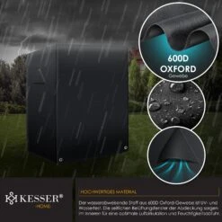 KESSER® Premium Strandkorb Schutzhülle Mit Belüftungsöffnungen, Strandkorbhülle Wasserdicht, Winterfest UV-Beständiges, Schwerlast Reißfest 600D Oxford Gewebe Abdeckung (135x100x160/150cm) -OUTSUNNY Shop 8600364700 23060 prod 005