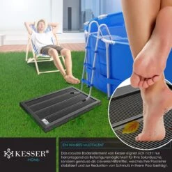 KESSER® Premium Bodenelement Für Solardusche Gartendusche Anti Rutsch - 101 X 63 X 5,5 Cm | Bodenplatte Für Pooldusche Outdoor Pool Dusche Leitern & Solarduschen | Inkl. Montagematerial 12 KESSER® Premium Bodenelement Für Solardusche Gartendusche Anti Rutsch - 101 X 63 X 5,5 Cm | Bodenplatte Für Pooldusche Outdoor Pool Dusche Leitern & Solarduschen | Inkl. Montagematerial -OUTSUNNY Shop 8600364700 23726 prod 005