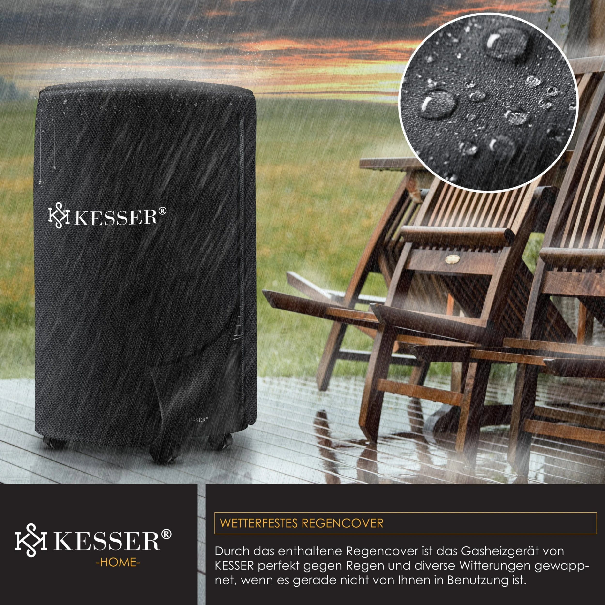 KESSER® Gasheizer Keramik 4200 Watt Gas Heizstrahler Inkl. Gasdruckregler Gasschlauch - Gasheizofen Inkl. Schutzhülle Gasheizgerät, Infrarot Keramikbrenner, Butan- Oder Propangasflaschen 7 KESSER® Gasheizer Keramik 4200 Watt Gas Heizstrahler Inkl. Gasdruckregler Gasschlauch - Gasheizofen Inkl. Schutzhülle Gasheizgerät, Infrarot Keramikbrenner, Butan- Oder Propangasflaschen – Bild 5