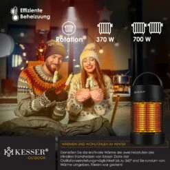KESSER® Standheizstrahler Infrarotheizung, Heizstrahler Energieeffiziente Heizung Innenraum Mit 360° Oszillation, Infrarotheizung Standgerät, Elektroheizung mit IP55, Terrassen-Heizstrahler -OUTSUNNY Shop 8600364700 24091 prod 003