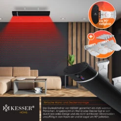 KESSER® Dunkelheizstrahler Heizstrahler Mit Fernbedienung & WiFi APP Terrassenheizer Infrarot-Heizstrahler Wand-Heizstrahler Schwarzstrahler Quarzstrahler Terrassenstrahler Balkonheizer Timer 10 KESSER® Dunkelheizstrahler Heizstrahler Mit Fernbedienung & WiFi APP Terrassenheizer Infrarot-Heizstrahler Wand-Heizstrahler Schwarzstrahler Quarzstrahler Terrassenstrahler Balkonheizer Timer -OUTSUNNY Shop 8600364700 24187 prod 005